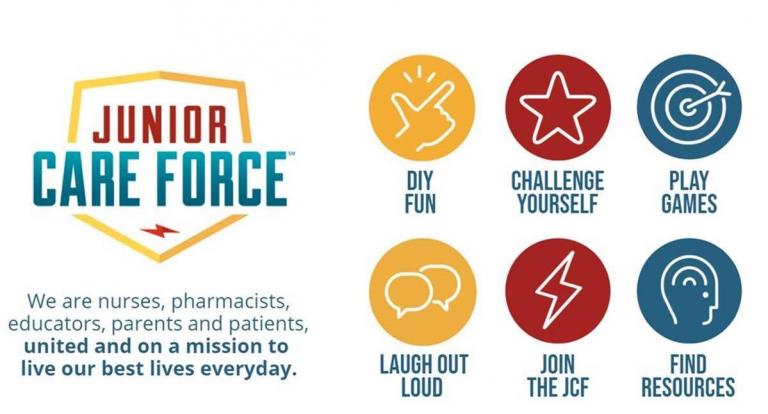Junior Care Force: We are nurses, pharmacists, educators, parents and patients, united and on a mission to live our best lives every day.